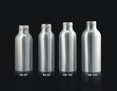 AB botol aluminium 80/90/100/120 ml, grosir